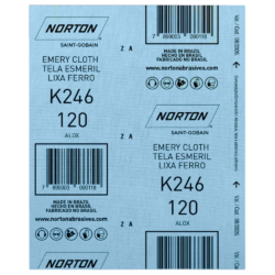 FOLHA DE LIXA FERRO NORTON 66261199789 K246 GRÃO 120