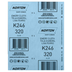 FOLHA DE LIXA FERRO NORTON 5539503269 K246 GRÃO 320