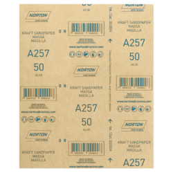 FOLHA DE LIXA MASSA/MADEIRA NORTON 5539503054 A257 GRÃO 50