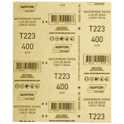 FOLHA DE LIXA DAGUA NORTON 66261161507 T223 GRÃO 400