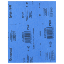 FOLHA DE LIXA FERRO STARRETT FLF100 GRÃO 100