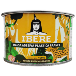 MASSA ADESIVA PLASTICA IBERE 6472 ME442 BRANCA 400G