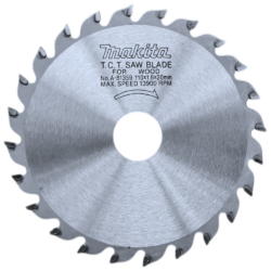 DISCO DE SERRA WIDEA PARA MADEIRA 4.3/8" 24 DENTES (110MMX1.85X20MM) MAKITA A-83749