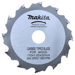 DISCO DE SERRA WIDEA PARA MADEIRA 4.3/8" 12 DENTES (110MMX1.85X20MM) MAKITA A-90093