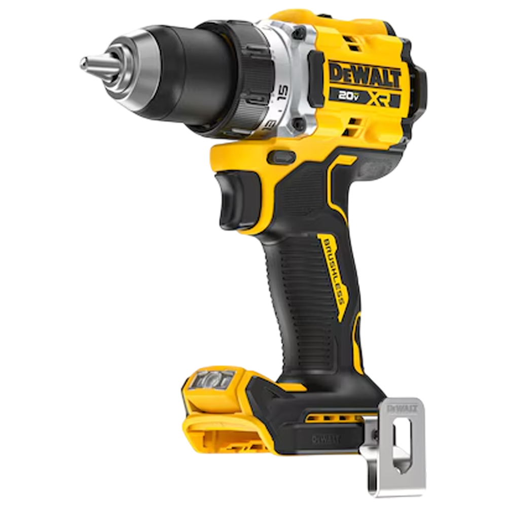 PARAFUSADEIRA/FURADEIRA 1/2" A BATERIA 20V BRUSHLESS 90NM DEWALT DCD801B-B3- SOMENTE A MAQUINA