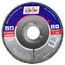 DISCO FLAP MANTA ABRASIVA GROSSO (MARROM) DISFLEX 39.008 115X22MM (4.1/2X7/8)