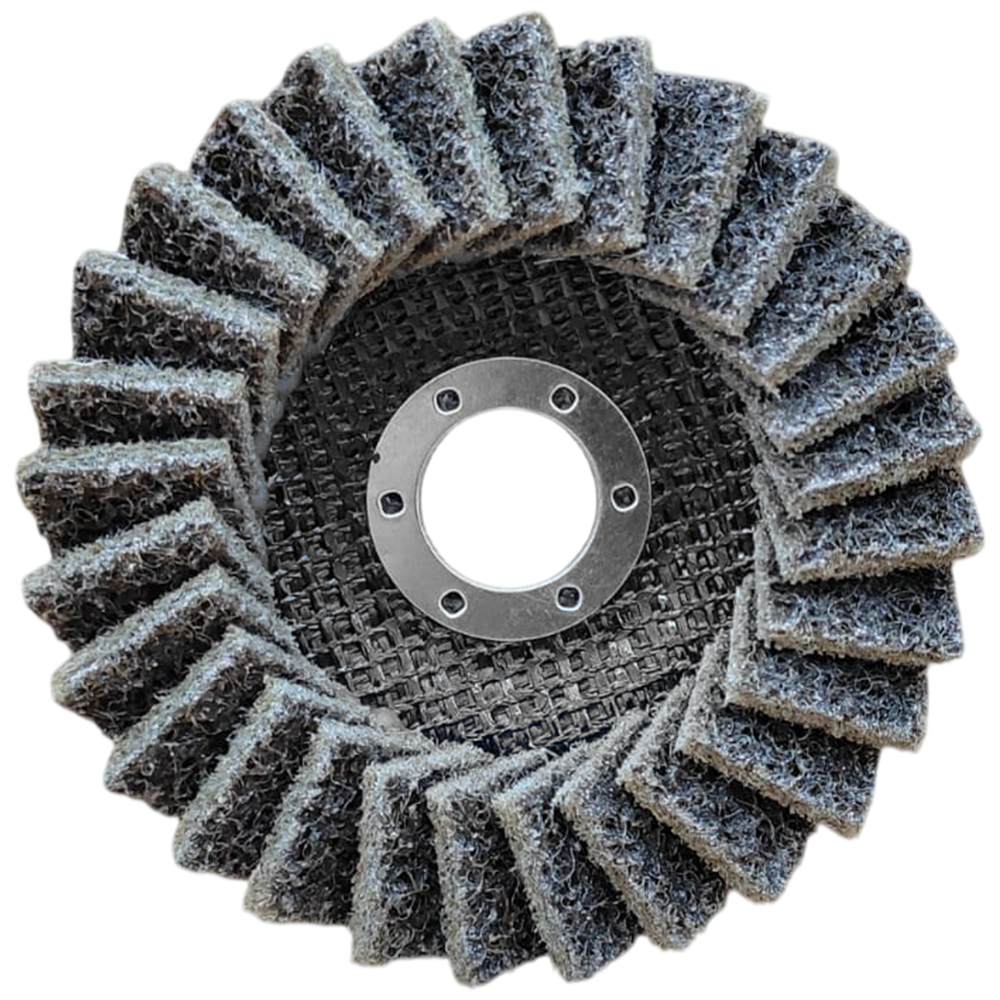 DISCO FLAP MANTA ABRASIVA GROSSO (MARROM) DISFLEX 39.008 115X22MM (4.1/2X7/8) - Imagem 2