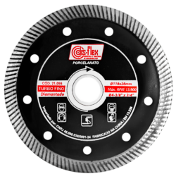 DISCO DIAMANTADO PARA PORCELANATO 110MM FURO 20MM DISFLEX 21056