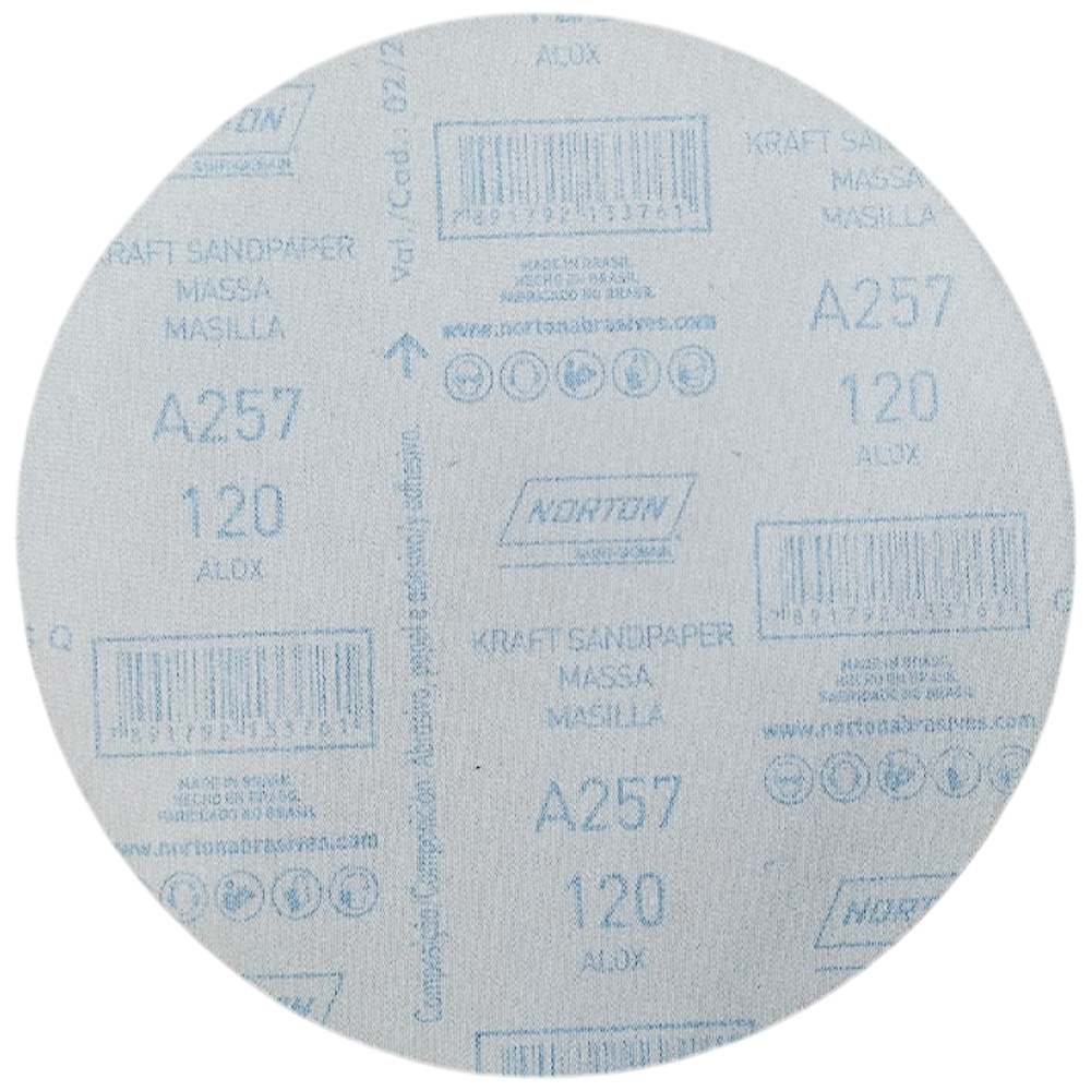 DISCO DE LIXA COM VELCRO 230MM A257 NORTON 77696068005 G120