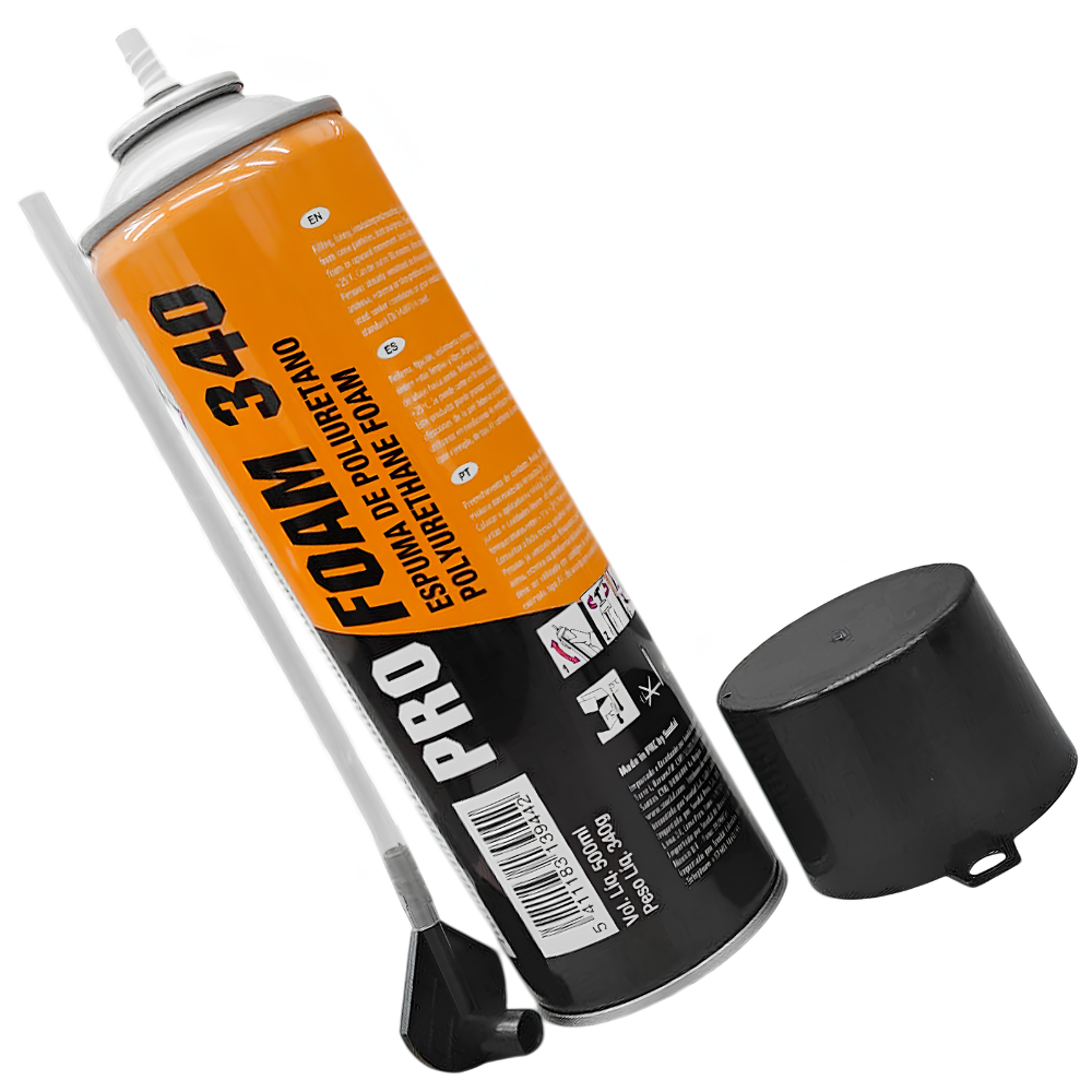 ESPUMA EXPANSIVA POLIURETANO 500ML/340G SOUDAL 131606 PRO FOAM 340 - Imagem 2