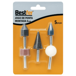 JOGO PONTA MONTADA COM 05 PEÇAS HASTE 6MM BESTFER BFH0101