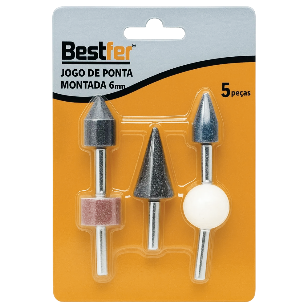 JOGO PONTA MONTADA COM 05 PEÇAS HASTE 6MM BESTFER BFH0101