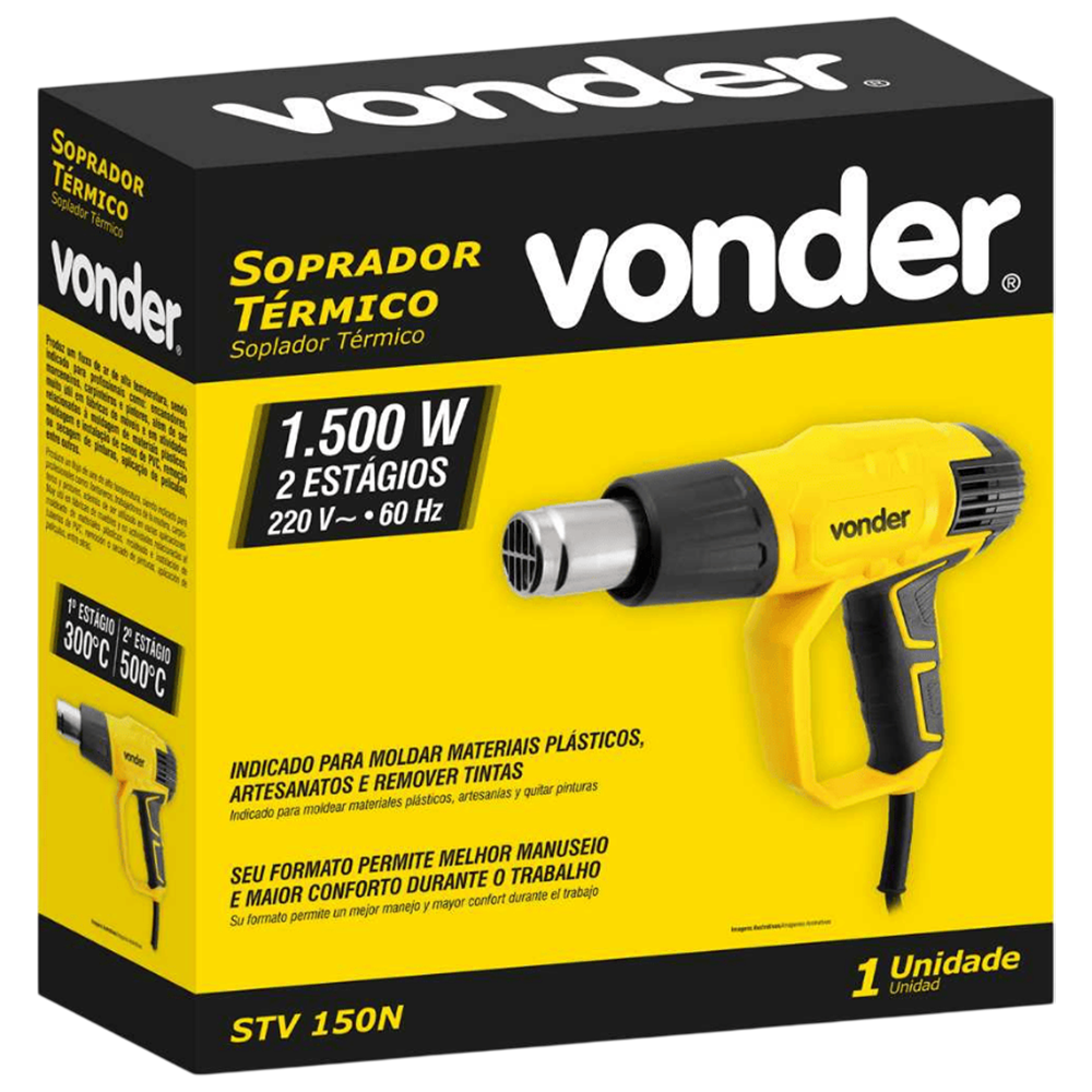 SOPRADOR TERMICO 1500W STV150N VONDER 6001015230 220V