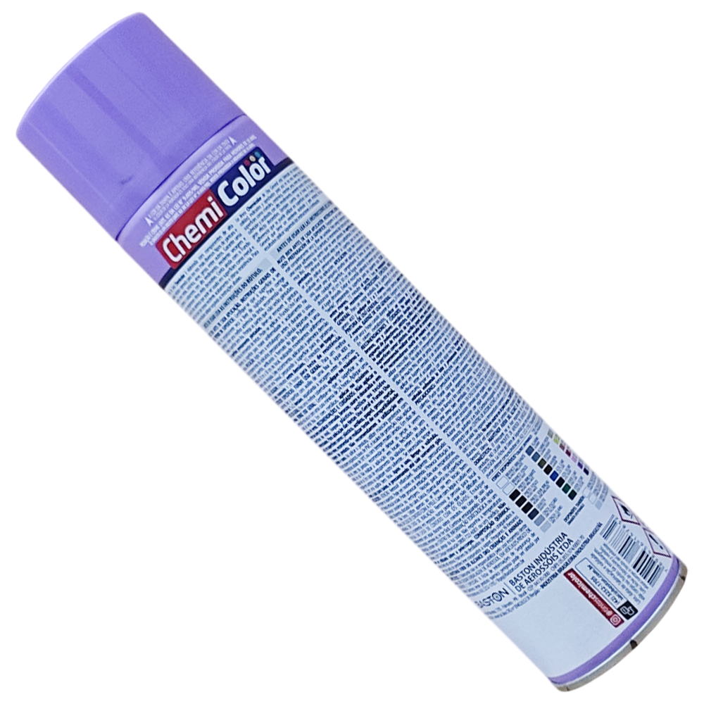 TINTA SPRAY USO GERAL USO INTERNO/EXTERNO VIOLETA CLARO 400ML CHEMICOLOR 0680201 - Imagem 2