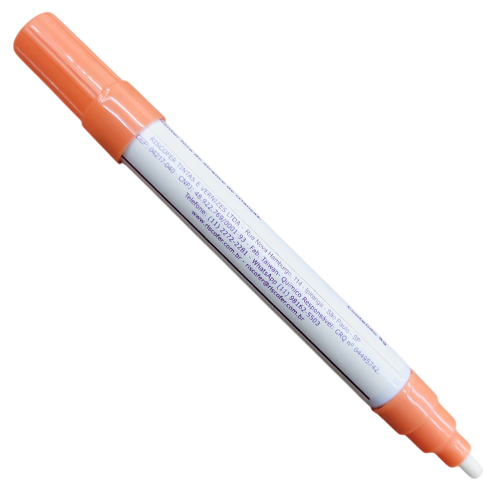MARCADOR INDUSTRIAL TIPO CANETA RISCO MARKER LARANJA RISCOFER 1345/300 - Imagem 2