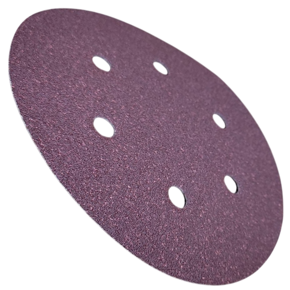 DISCO DE LIXA COM VELCRO 150MM (6") ROQUITE PS22K GLS3 KLINGSPOR 86635 G80 - VERMELHA - Imagem 3
