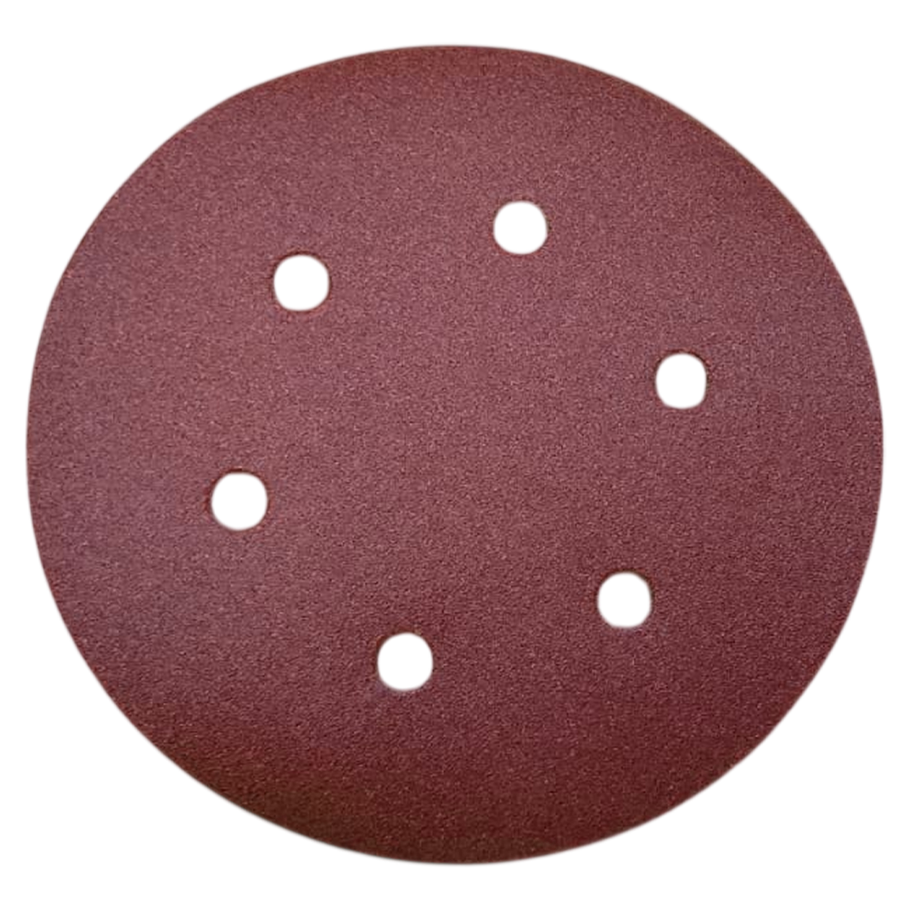 DISCO DE LIXA COM VELCRO 150MM (6") ROQUITE PS22K GLS3 KLINGSPOR 87528 G180 - VERMELHA - Imagem 2