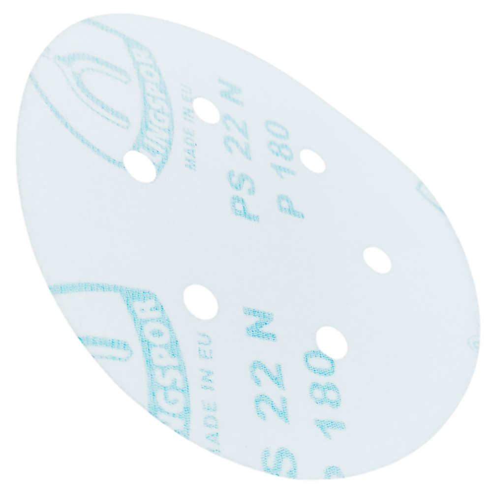 DISCO DE LIXA COM VELCRO 150MM (6") ROQUITE PS22K GLS3 KLINGSPOR 87528 G180 - VERMELHA - Imagem 3