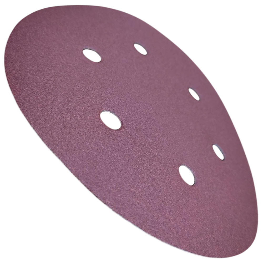 DISCO DE LIXA COM VELCRO 150MM (6") ROQUITE PS22K GLS3 KLINGSPOR 87528 G180 - VERMELHA - Imagem 4