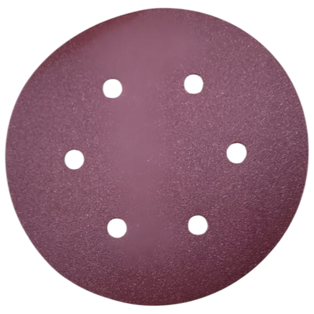 DISCO DE LIXA COM VELCRO 150MM (6") ROQUITE PS22K GLS3 KLINGSPOR 86637 G150 - VERMELHA - Imagem 2