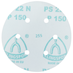 DISCO DE LIXA COM VELCRO 150MM (6") ROQUITE PS22K GLS3 KLINGSPOR 86637 G150 - VERMELHA