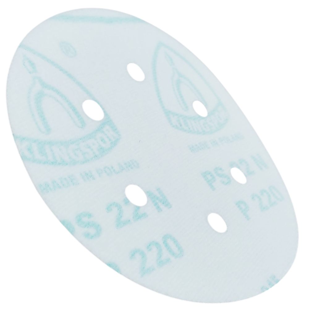 DISCO DE LIXA C/ VELCRO 150MM (6") ROQUITE PS22K GLS3 KLINGSPOR 100157 G220 - VERMELHA - Imagem 3