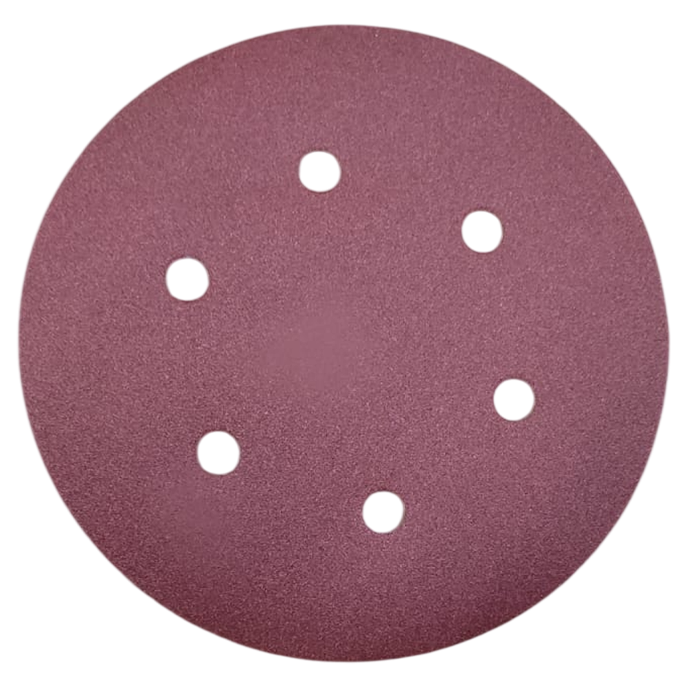 DISCO DE LIXA C/ VELCRO 150MM (6") ROQUITE PS22K GLS3 KLINGSPOR 100157 G220 - VERMELHA - Imagem 2