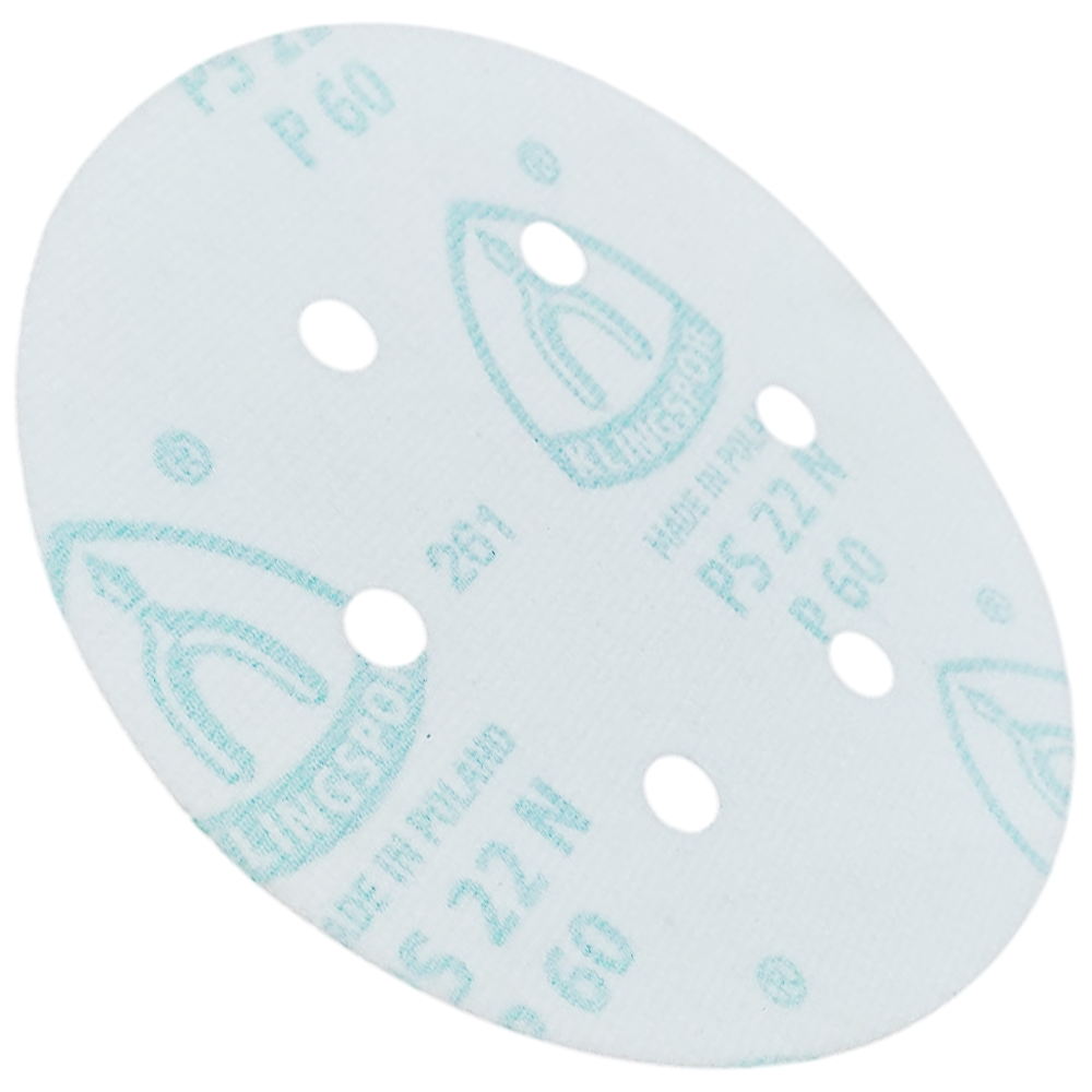 DISCO DE LIXA COM VELCRO 150MM (6") ROQUITE PS22K GLS3 KLINGSPOR 97072 G100 - VERMELHA - Imagem 3