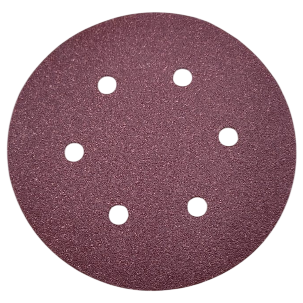 DISCO DE LIXA COM VELCRO 150MM (6") ROQUITE PS22K GLS3 KLINGSPOR 97072 G100 - VERMELHA - Imagem 2