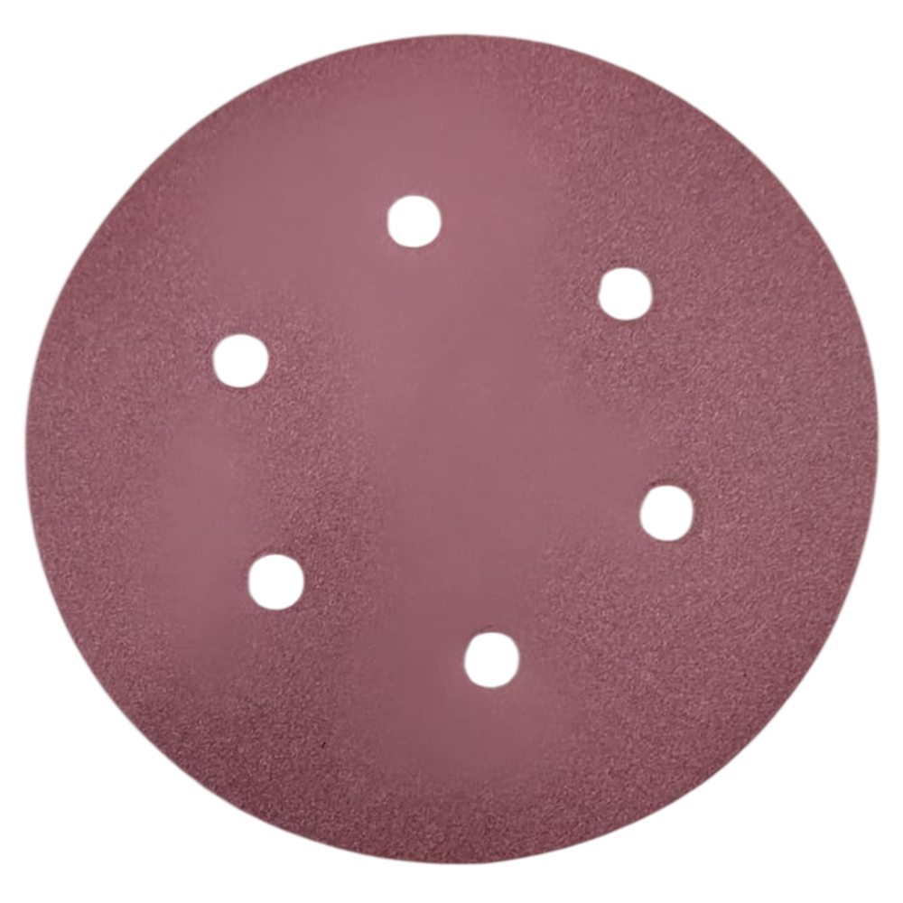 DISCO DE LIXA COM VELCRO 150MM (6") ROQUITE PS22K GLS3 KLINGSPOR 97778 G240 - VERMELHA - Imagem 2