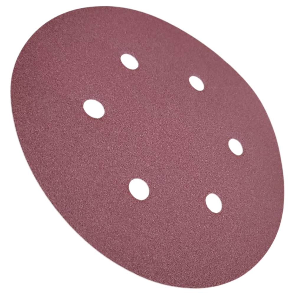 DISCO DE LIXA COM VELCRO 150MM (6") ROQUITE PS22K GLS3 KLINGSPOR 97778 G240 - VERMELHA - Imagem 4
