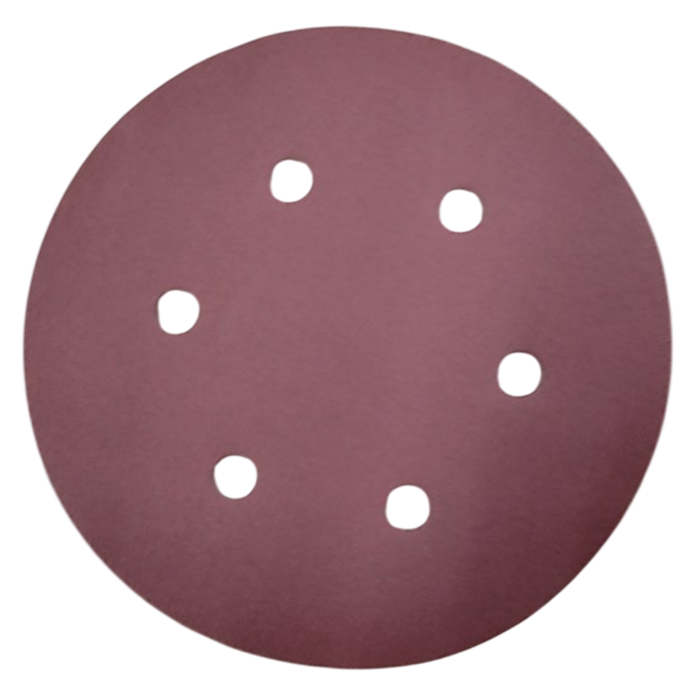 DISCO DE LIXA COM VELCRO 150MM (6") ROQUITE PS22K GLS3 KLINGSPOR 97779 G320 - VERMELHA - Imagem 2