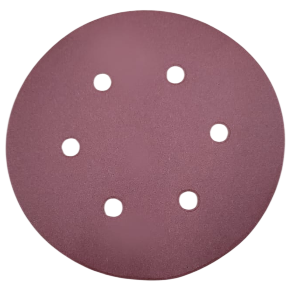 DISCO DE LIXA COM VELCRO 150MM (6") ROQUITE PS22K GLS3 KLINGSPOR 128356 G400 - VERMELHA - Imagem 2