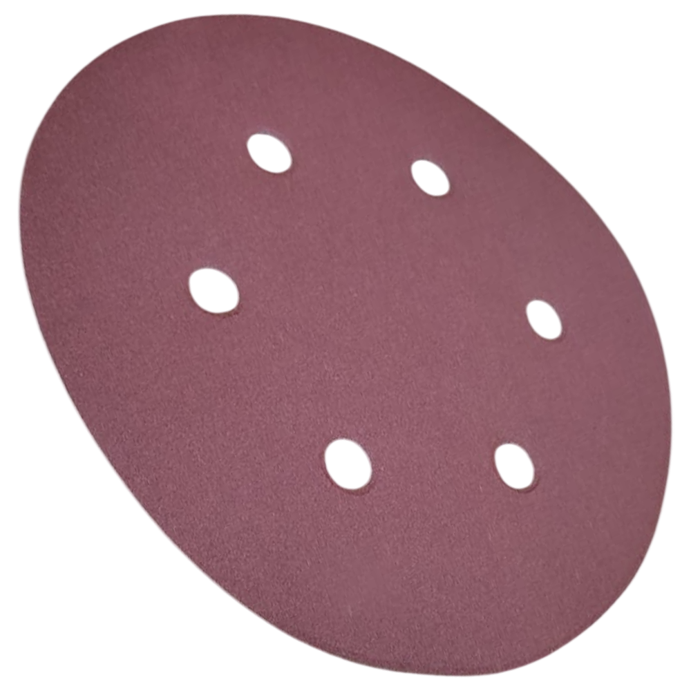 DISCO DE LIXA COM VELCRO 150MM (6") ROQUITE PS22K GLS3 KLINGSPOR 128356 G400 - VERMELHA - Imagem 4