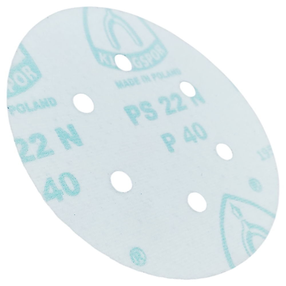 DISCO DE LIXA COM VELCRO 150MM (6") ROQUITE PS22K GLS3 KLINGSPOR 89181 G40 - VERMELHA - Imagem 3