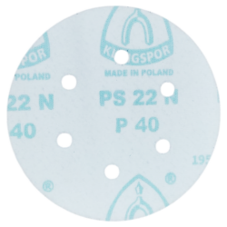 DISCO DE LIXA COM VELCRO 150MM (6") ROQUITE PS22K GLS3 KLINGSPOR 89181 G40 - VERMELHA