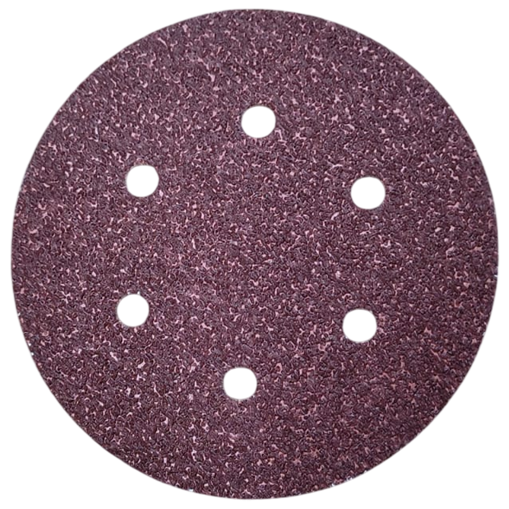 DISCO DE LIXA COM VELCRO 150MM (6") ROQUITE PS22K GLS3 KLINGSPOR 89181 G40 - VERMELHA - Imagem 2