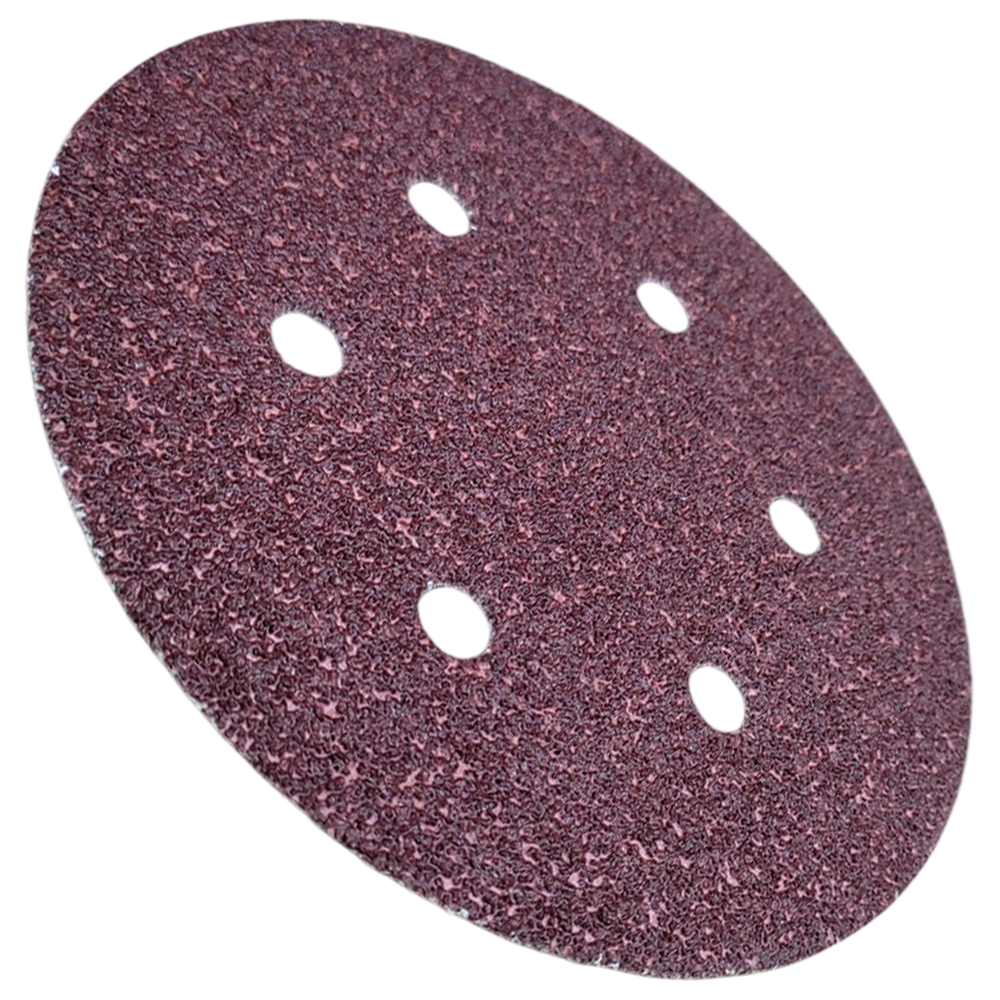 DISCO DE LIXA COM VELCRO 150MM (6") ROQUITE PS22K GLS3 KLINGSPOR 89181 G40 - VERMELHA - Imagem 4
