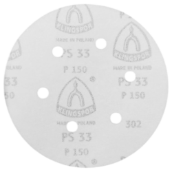 DISCO DE LIXA COM VELCRO 150MM (6") ROQUITE PS33 KLINGSPOR 149151 G150