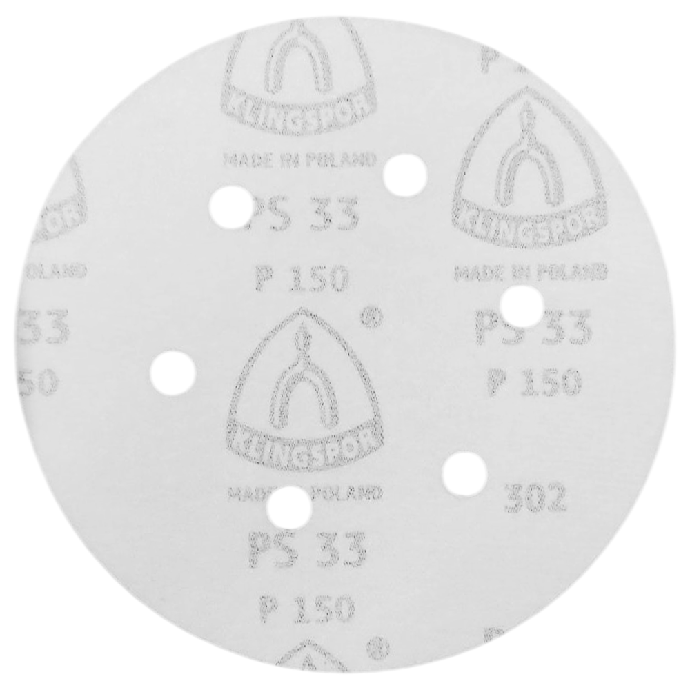 DISCO DE LIXA COM VELCRO 150MM (6") ROQUITE PS33 KLINGSPOR 149151 G150