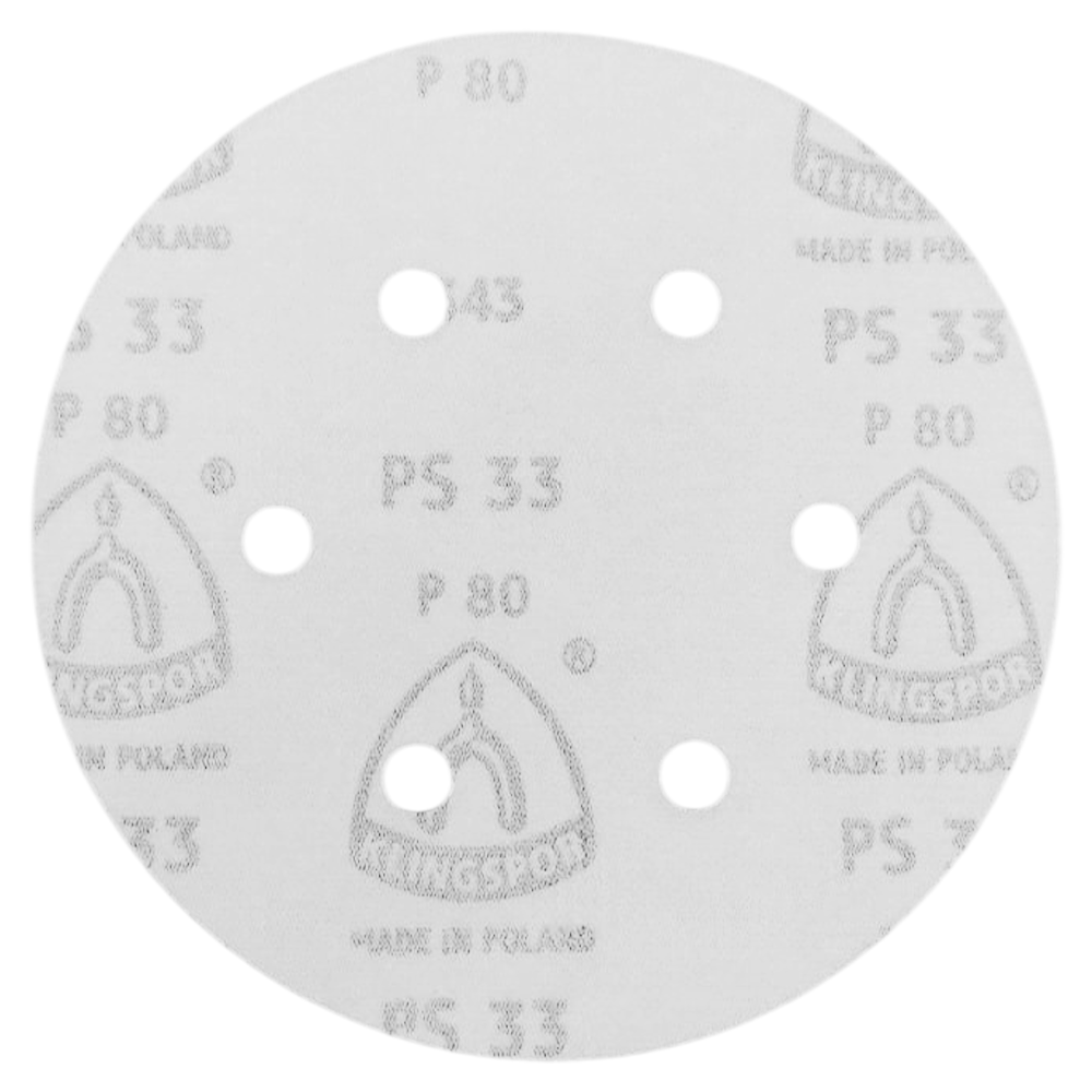 DISCO DE LIXA COM VELCRO 150MM (6") ROQUITE PS33 KLINGSPOR 146946 G80