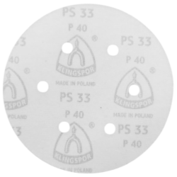 DISCO DE LIXA COM VELCRO 150MM (6") ROQUITE PS33 KLINGSPOR 147647 G40
