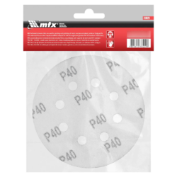 DISCO DE LIXA COM VELCRO 125MM (5") ROQUITE MTX 738029 G40 - COM FURO