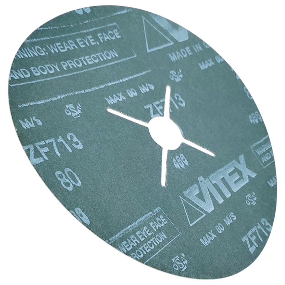 DISCO DE LIXA METABO 622995000 ZIRCONIO VERDE ZF713 486 VSM VITEX 180X22 G80 - Imagem 4