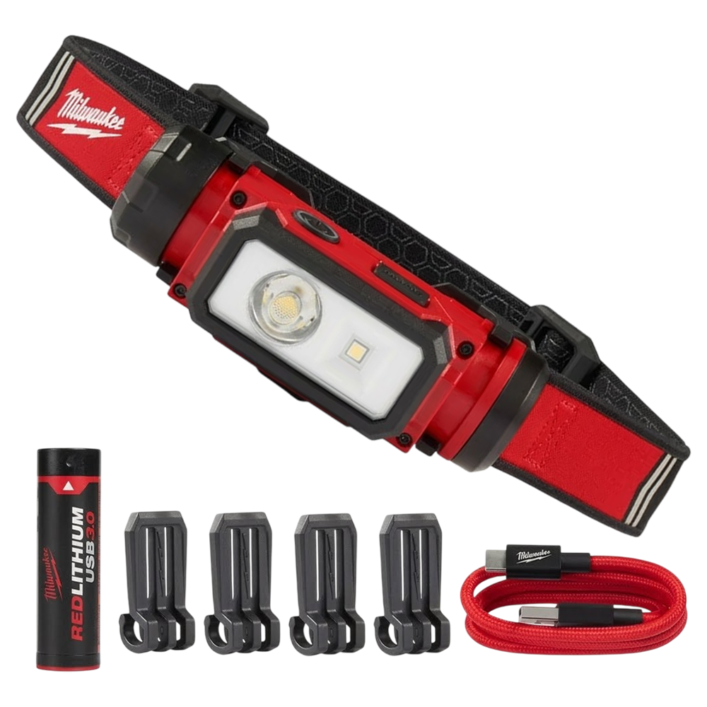 LANTERNA DE CABEÇA LED - USB 600 LUMENS MILWAUKEE 2163-21