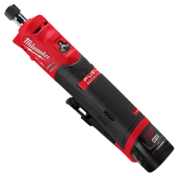 RETIFICA RETA 1/4" A BATERIA 12V M12 FUEL MILWAUKEE 2486-159N - COM 01 BATERIA 2.0AH, CARREGADOR BIVOLT E BOLSA