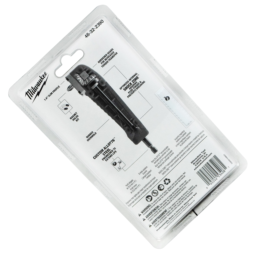ADAPTADOR ANGULAR 90° SHOCKWAVE G PARA PARAFUSADEIRAS MILWAUKEE 48-32-2390 - Imagem 3