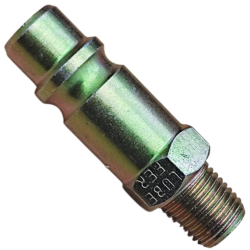 PINO CONECTOR PARA ENGATE RAPIDO 1/2" COM ROSCA MACHO 1/4" LUBEFER LUB-2021B