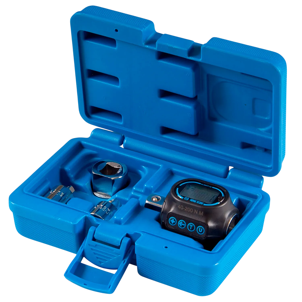 TORQUIMETRO DIGITAL DE 1/2 PARA FAIXA DE TORQUE DE 40 A 200NM COM INDICACAO DE ANGULO 360 KINGTONY 34417-1A