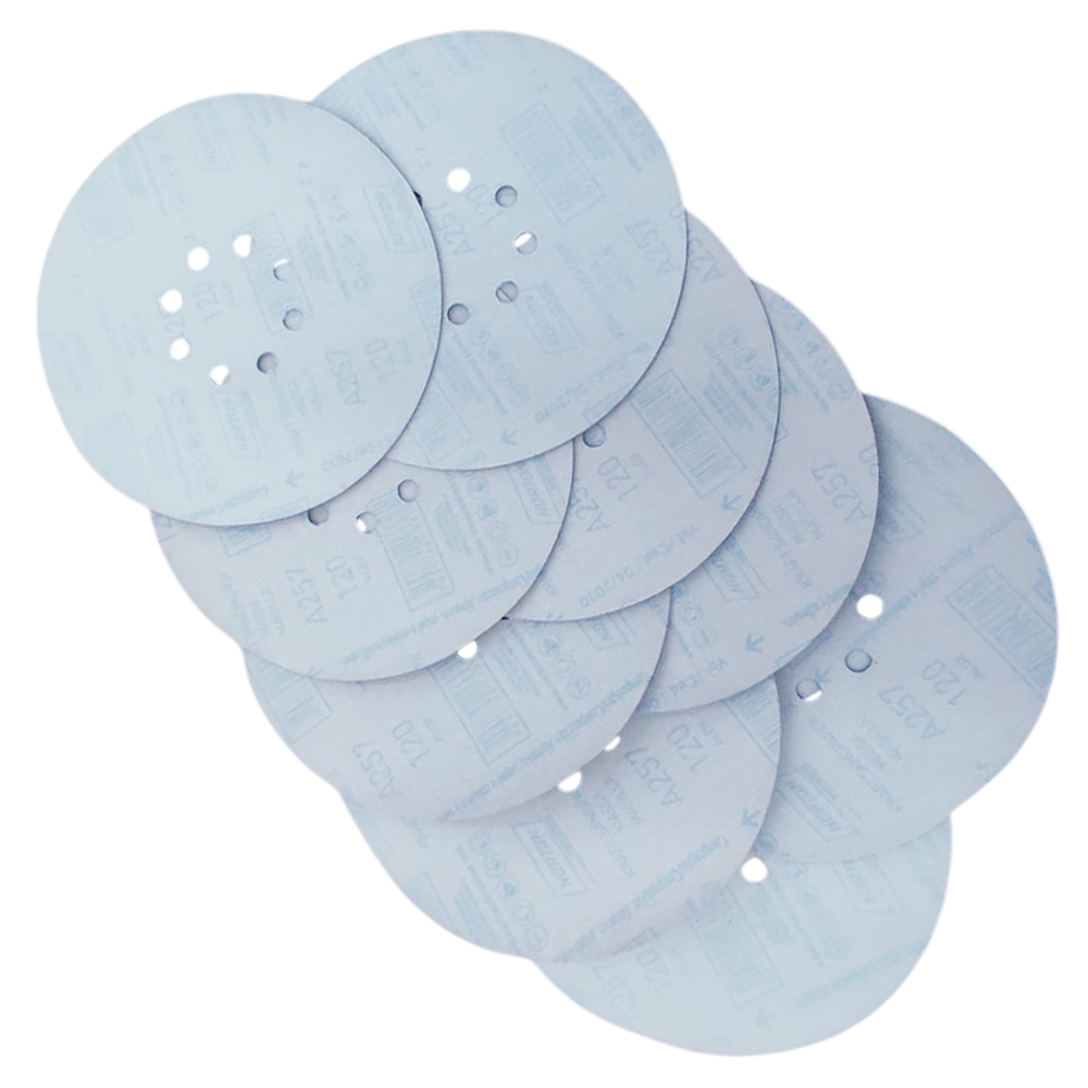 DISCO DE LIXA COM VELCRO 225MM (9") A257 G120 PARA LIXADEIRA DE TETO NORTON 78072701519 - CAIXA COM 10 UNIDADE - Imagem 3